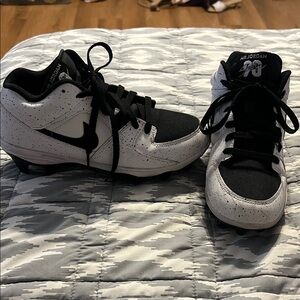 Jordan Kids Black and White Sneakers
